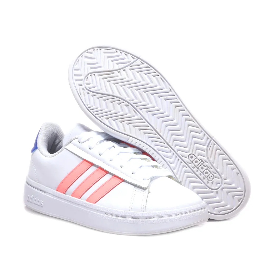 Adidas Grand Court Alpha Low-Top Sneakers Leather White Colour For Women