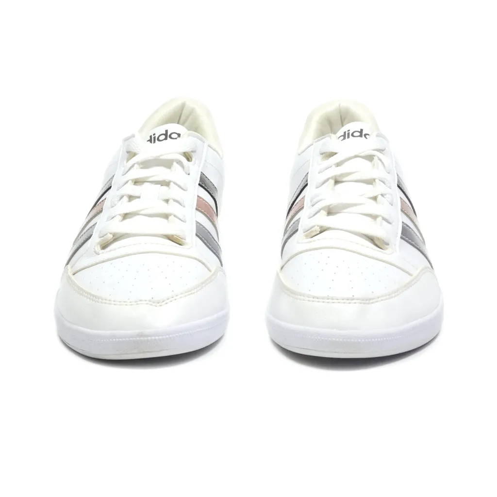 Adidas Hoops Low-Top Sneakers Leather White Colour For Women