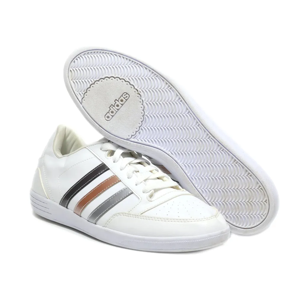 Adidas Hoops Low-Top Sneakers Leather White Colour For Women