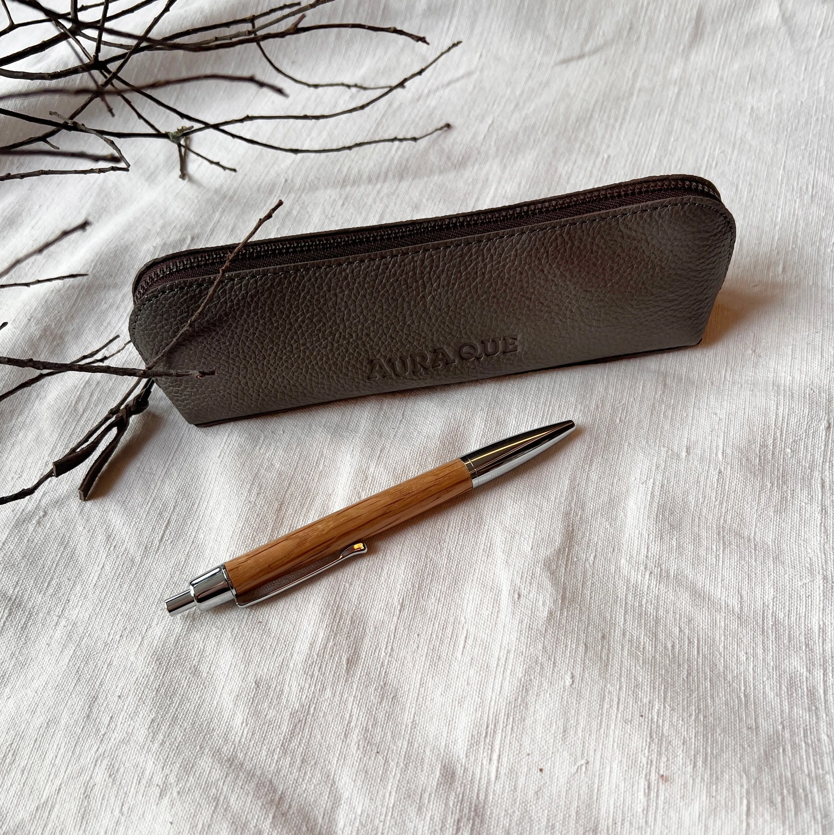 ALI Leather Slimline Pencil Case (WS)