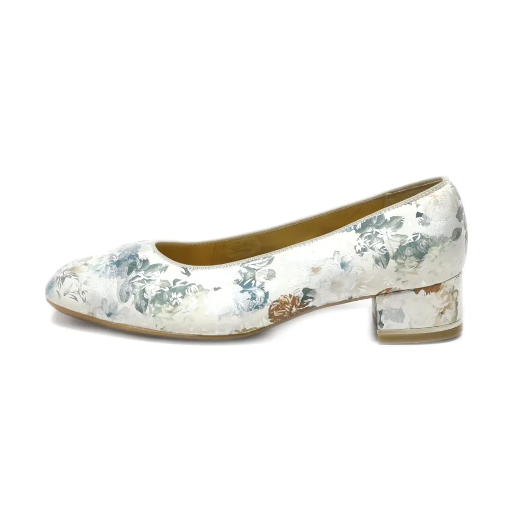 Ara Mid-Heel Shoes Leather White Colour For Women