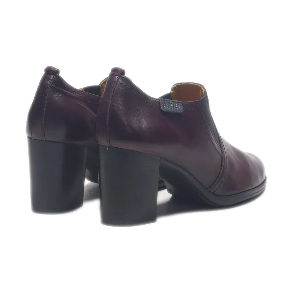 Axel High-Heel Shoes Leather Maroon Colour For Women