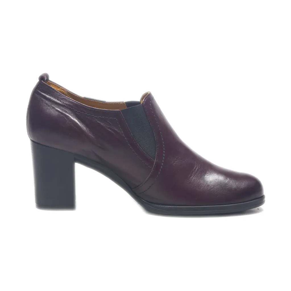 Axel High-Heel Shoes Leather Maroon Colour For Women