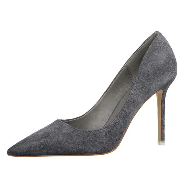 BIGTREE Superb Suede Stiletto Shoes