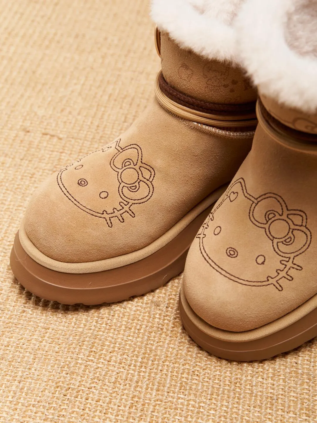 Brown Kitty Thick-Soled Snow Boots