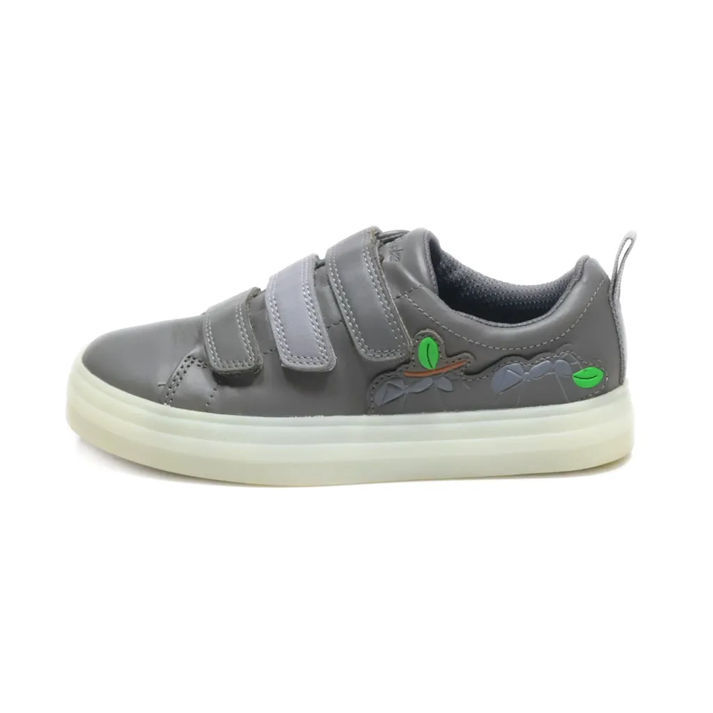 Clarks Flare Bug K Sneakers Leather Grey Colour For Kids