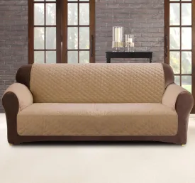 Custom Fit Sofa Cover Protector Range Dark Flax