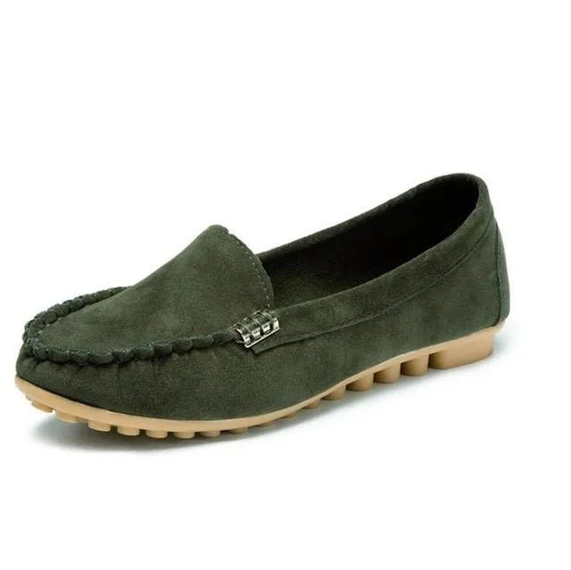 GAOKE Supple Summer Suede Loafer Style Shoes