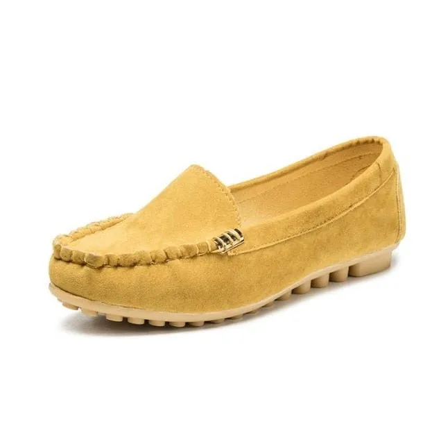 GAOKE Supple Summer Suede Loafer Style Shoes