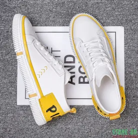 High Quality New Spring  Mens Casual Shoes Comfortable Flat Male Sneakers Fashion Outdoor White Breathable Non Leather Shoes