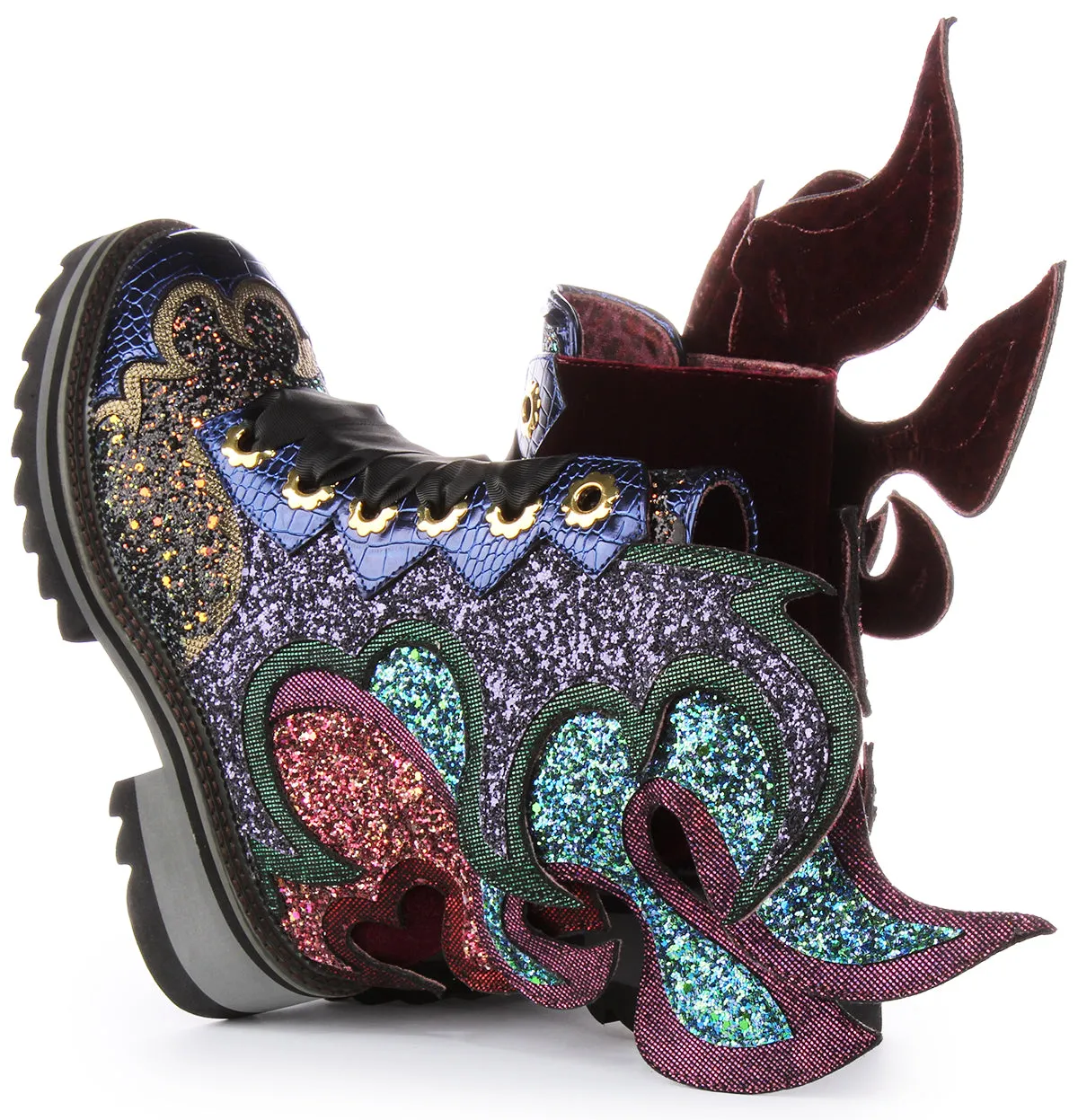 Irregular Choice Fyre Bug In Multi Colour Glitter  For Women