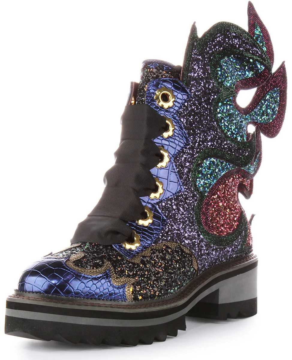 Irregular Choice Fyre Bug In Multi Colour Glitter  For Women