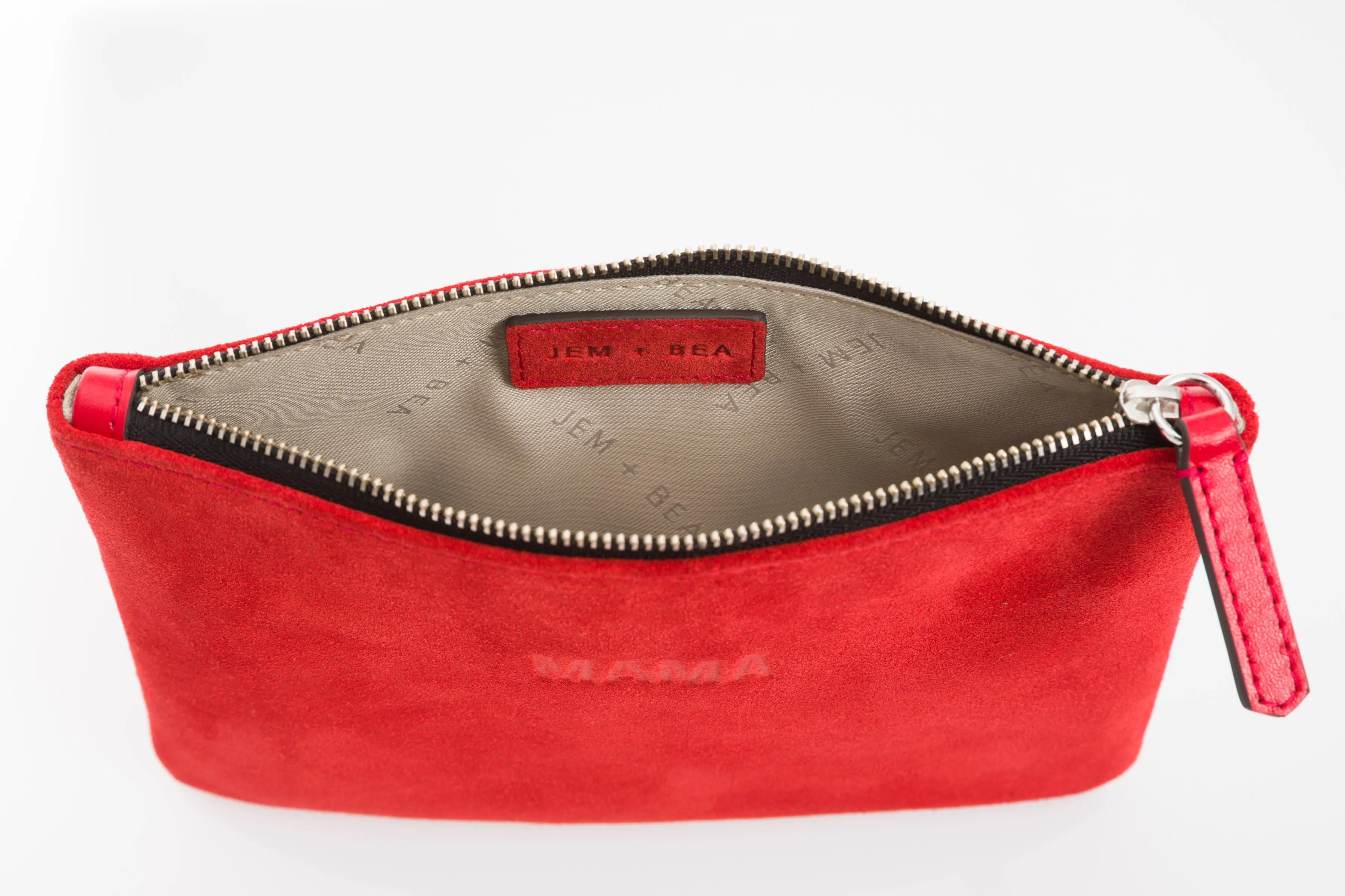 JEM   BEA - Mama Clutch - Red Suede