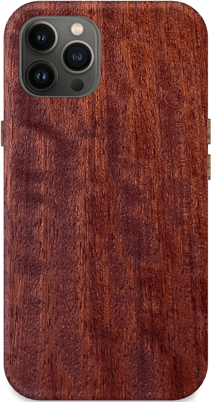 Kerf Select Figured Brazilian Cherry Wood Phone Case