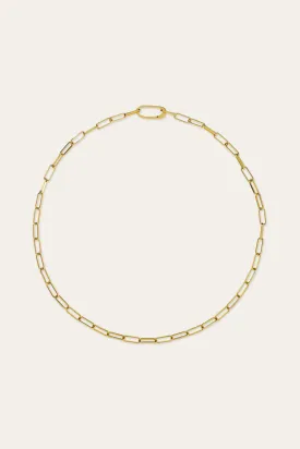 Large link chain gold plated