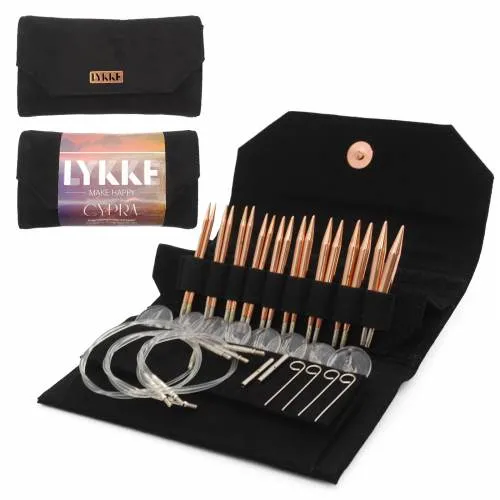 Lykke Cypra Copper 3.5" Interchangeable Circular Needle Set | With Carrying Case