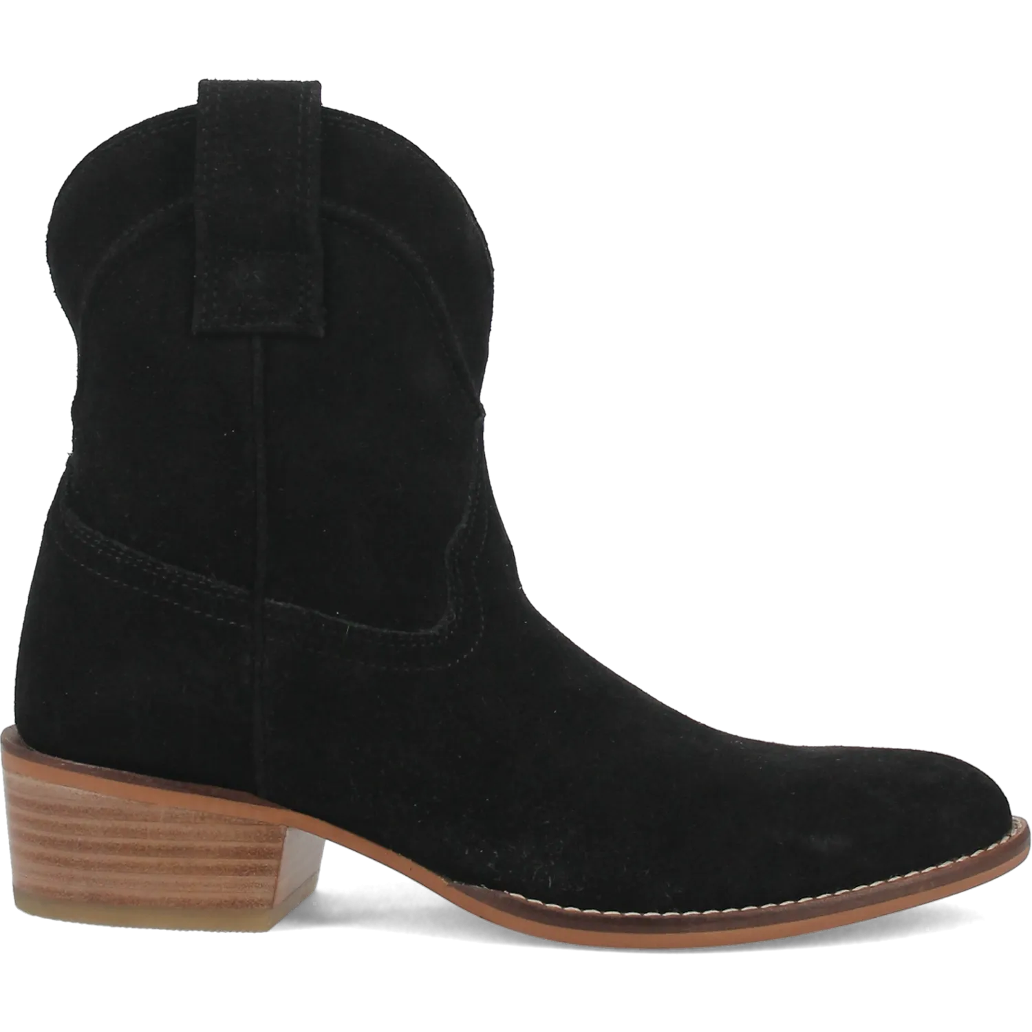 Online Exclusive | Dingo | Tumbleweed Suede Leather Bootie in Black **PREORDER