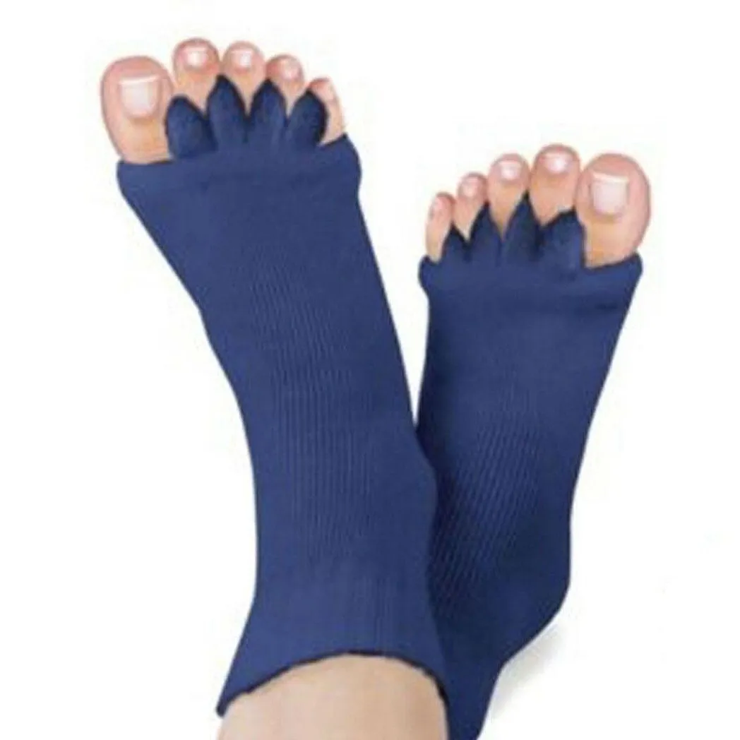 Pair of Foot Alignment Socks to Relieve Foot Pain, Navy