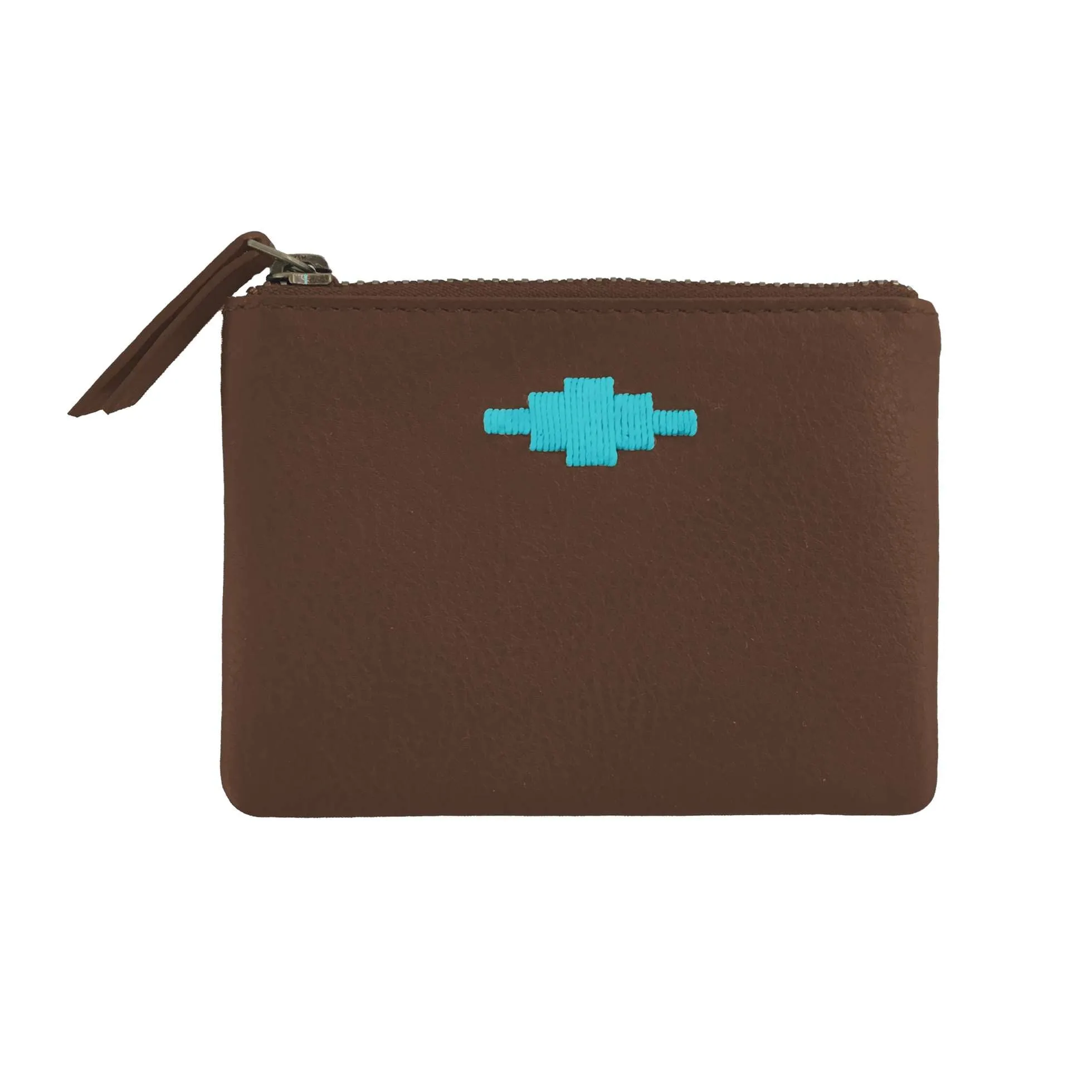 PAMPEANO - Cambio Pouch Purse - Brown Leather