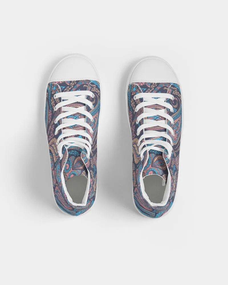 Perfect Paisley Women's Hightop Canvas Shoe