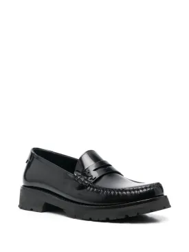 Saint Laurent Le Loafer high-shine finish flat shoes