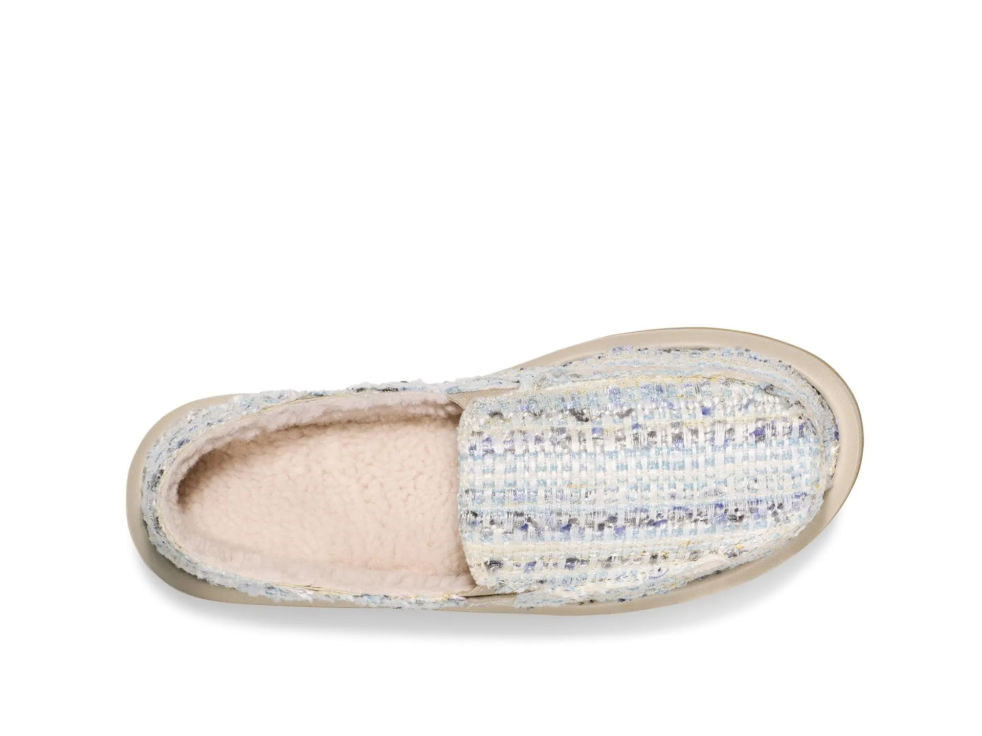 Sanuk Women's Donna Tweed Chill Loafer, White Multi