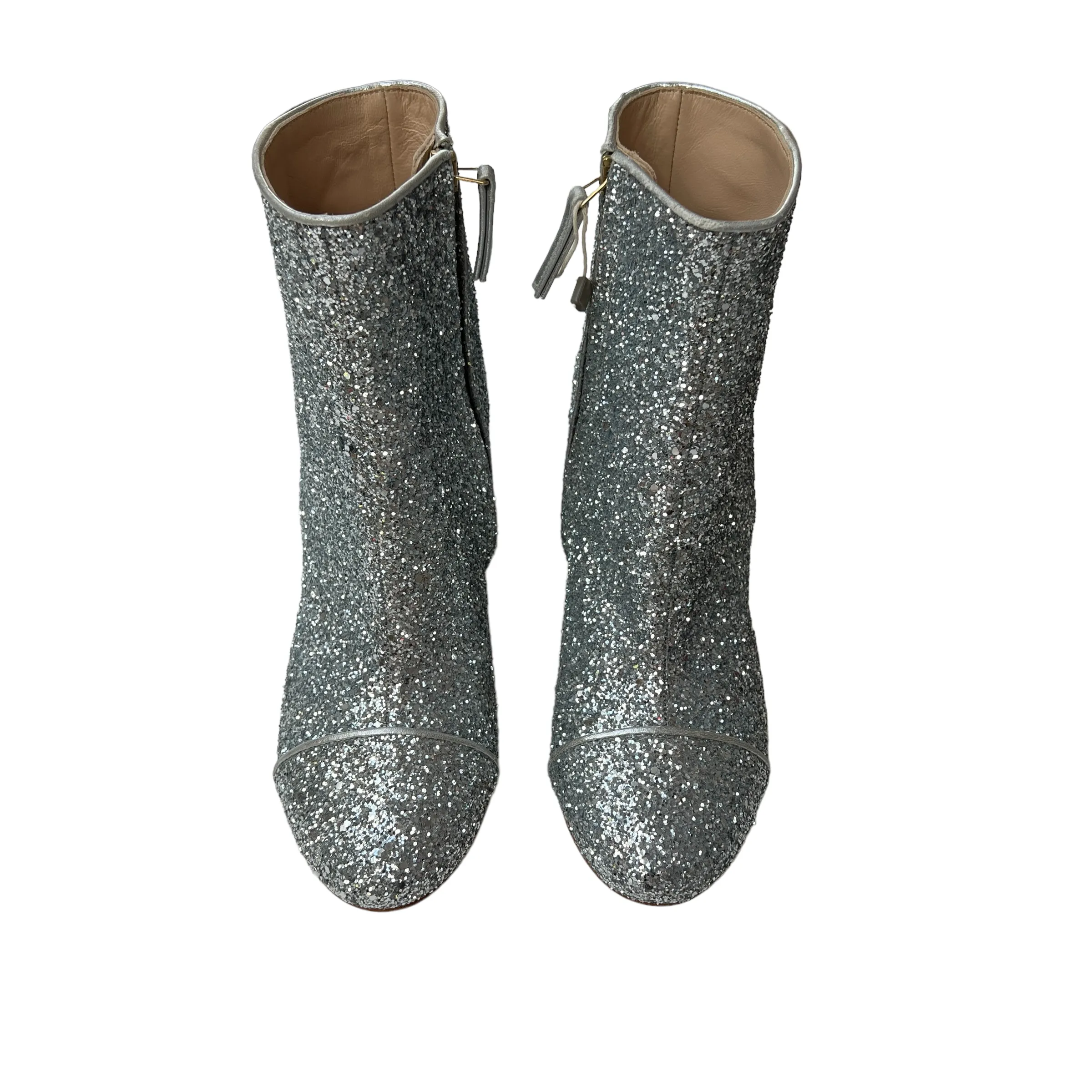 Silver Sparkly Boots - 8