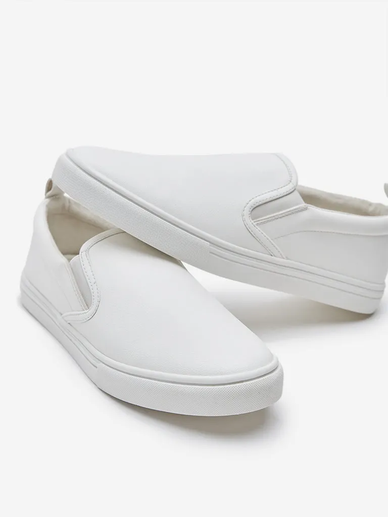 SOLEPLAY White Slip-On Shoes