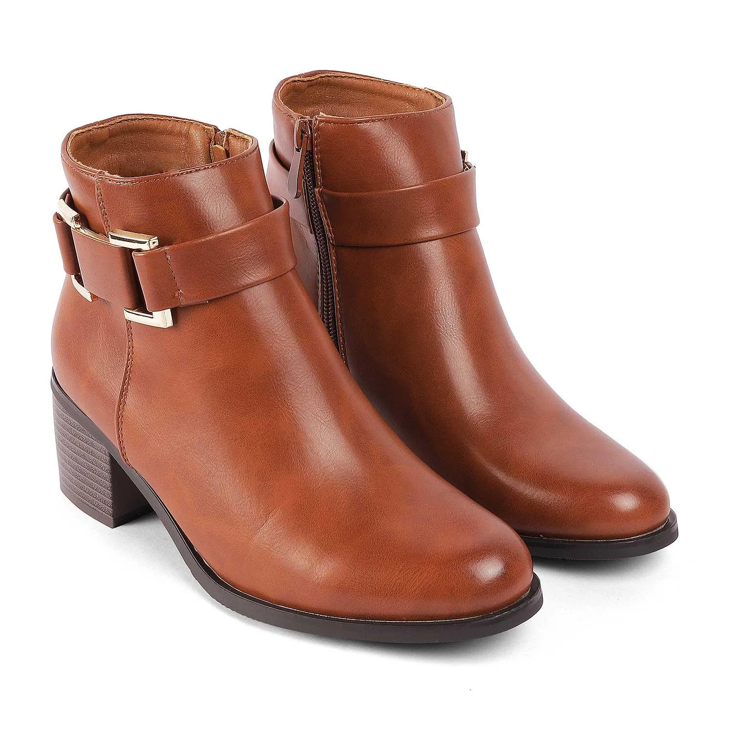 Tresmode Geneve Camel Women's Ankle-length Boots