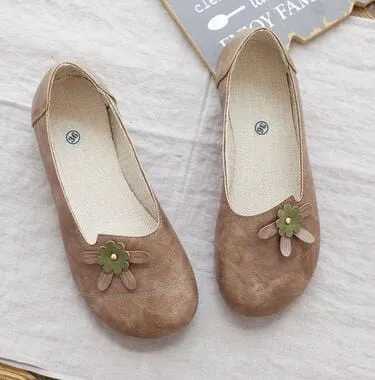 Vintage Flower Ballerina Flats