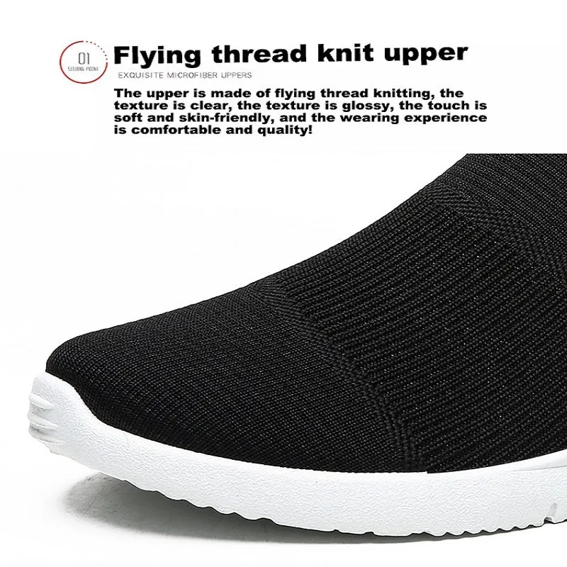 Women's Light Running Shoes Jogging Shoes Breathable Women's Sneakers Slip On Loafer Shoe Momen's Casual Shoes Unisex Sock Shoes