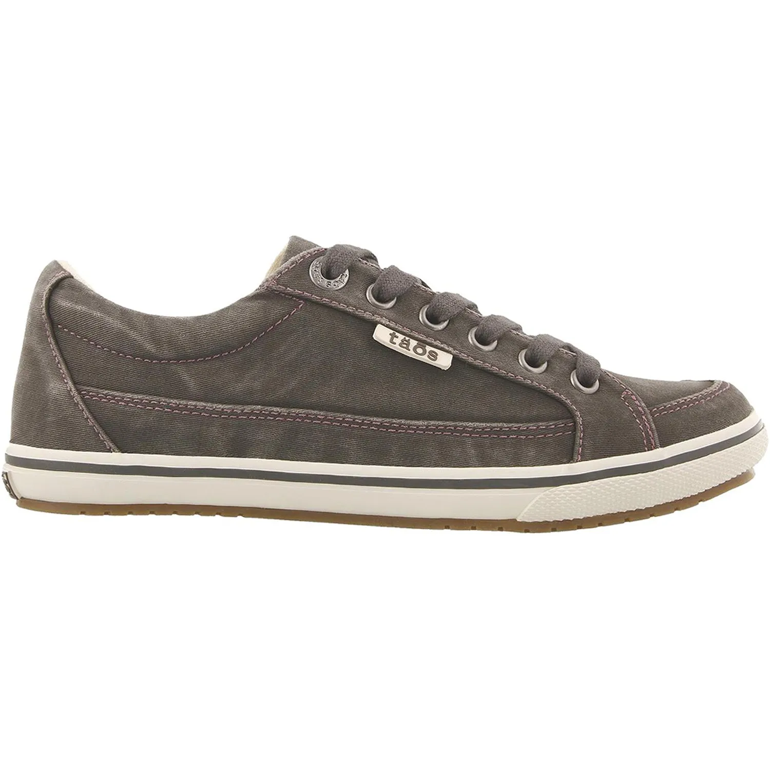 Women's Taos Moc Star Graphite Distressed Canvas